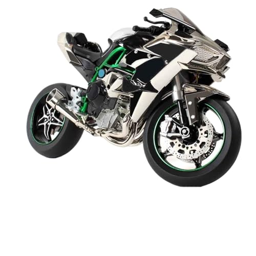 Moto Kawasaki H2R en alliage miniature 1:6 avec sons et lumières pour passionnés