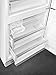 Smeg FAB28 50's Retro Style Top Freezer Refrigerator with 9.92 Cu Total Capacity, Multiflow Cooling System, Adjustable Glass Shelves 24-Inches, White Right Hand Hinge Made In Italy