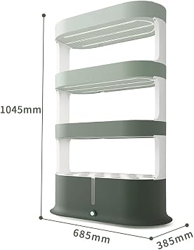 Hydroponics Tower, 48 Pods Garden Hydroponic Growing System, Aeroponics Grow Kit with Automatic Watering Grow Light and Timer Aquaponics Planting System Indoor Garden Planter (Whit