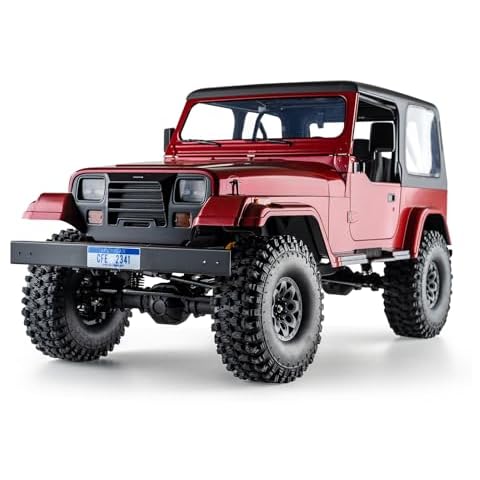 EAZYRC FMS FCX10 1/10 RC Crawler Mashigan Truck 4X4 RS– All Terrain SUV 4WD Design, Powerful 550 Torque Motor,RC Crawler for Adult,2.4Ghz Remote Control, No Battery Cover