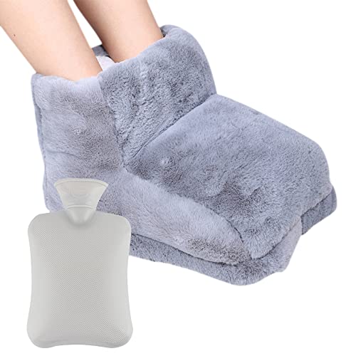LUFEIS Fusswärmer, 1L Groß Wärmflasche Füße, Fußwärmer Ohne Strom, Super Weich & Warm, Waschbarer Stoff,Fußwärmer Wärmflasche für die...