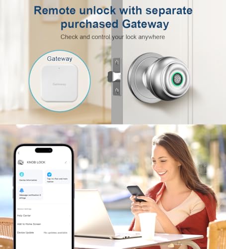 Klloque KLL10 Fingerprint Door Lock, Smart Fingerprint Door Knob thumb #7
