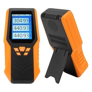 Zunate Handheld Radon Detector with Real Time and Long Short Term Average Display, LCD Screen Digital Radon Gas Tester for Home School Office Basement Monitoring