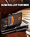 ZALVEX Wallet for Men, Mens Minimalist Wallet 9-13 Cards, Slim Compact Wallet with Money Clip & ID Window, RFID Blocking Smart Pop Up Card Wallet, Metal Aluminum Credit Card Holder Bifold Wallet