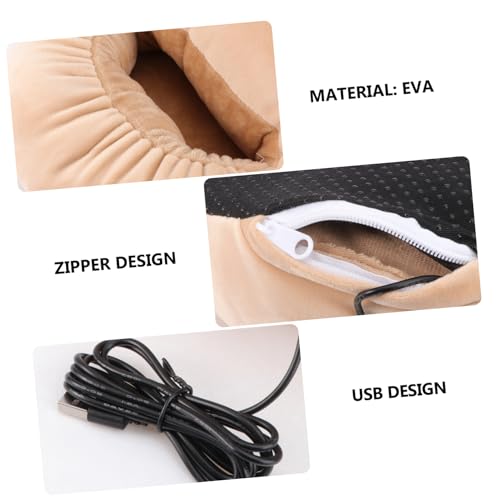 Calentador de pies eléctrico con calefacción USB para uso en casa y oficina miniatura 2