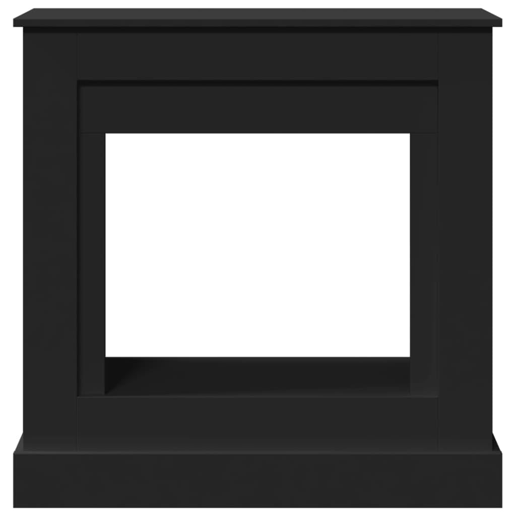 vidaXL Cadre de cheminée Noir 90x30x90 cm Bois d'ingénierie