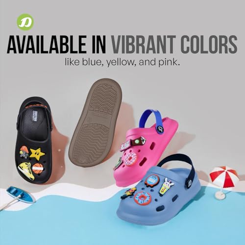 Image of DOCTOR EXTRA SOFT Unisex-Child Kids Classic Ultra Soft Clogs /Sandals with Adjustable Back Strap| Comfortable & LightWeight| Stylish & Anti-Skid| Indoor & Outdoor Casual Sports Mules Boys & Girls D-529
