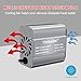 Yinleader 300W Car Power Inverter DC 12V to AC 240V Converter, Dual USB-A 3.1A Fast Charging and 1 UK Plug Socket car cigarette adapter Portable Inverter for Laptop, Mobile Phones, Tablet - gray