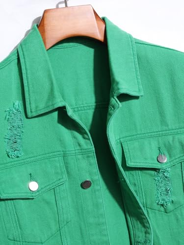 Men Y2K Fancy Color Fringe Sleeveless Ripped Denim Vest3