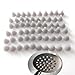 50 PCS Shower Head Replace Parts Shower Head Nozzles Replacement Showerhead Spray Hole Silicone Nozzle Universal Sprinkler for Hole Diameter 0.16inch