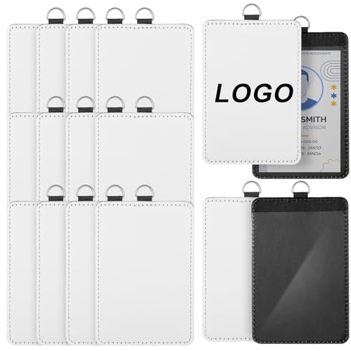 14pcs Sublimation ID Badge Holder Blanks