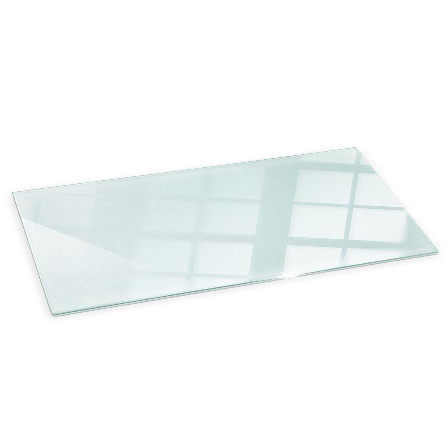 Stove Hearth Floor Plate | Tempered Glass Fireplace Protector | Heat Resistant Spark Guard | Transparent Base Panel for Wood Burning Heater | Stylish Home Fire Surround 125x50cm