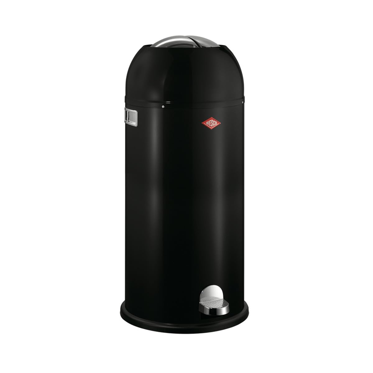 WESCO Kickmaster Maxi poubelle noire 40L en acier durable pour cuisine élégante