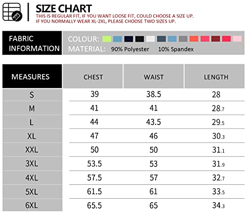 Cakulo Men's Workout Swim Sleeveless Shirts Quick Dry Beach Pool Tech Running Athletic Exercise Muscle Bodybuilding Basketball Summer Joggers Tank Top Big And Tall Neon Orange Xl #TOP6