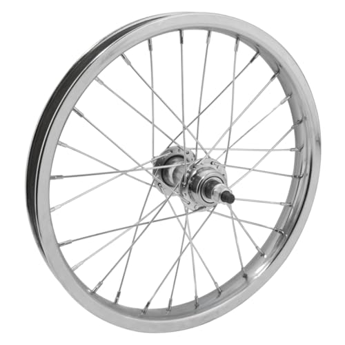 WheelMaster 16 x 1.75 Rear Wheel, 28H, Steel, Bolt On, FW, Silver