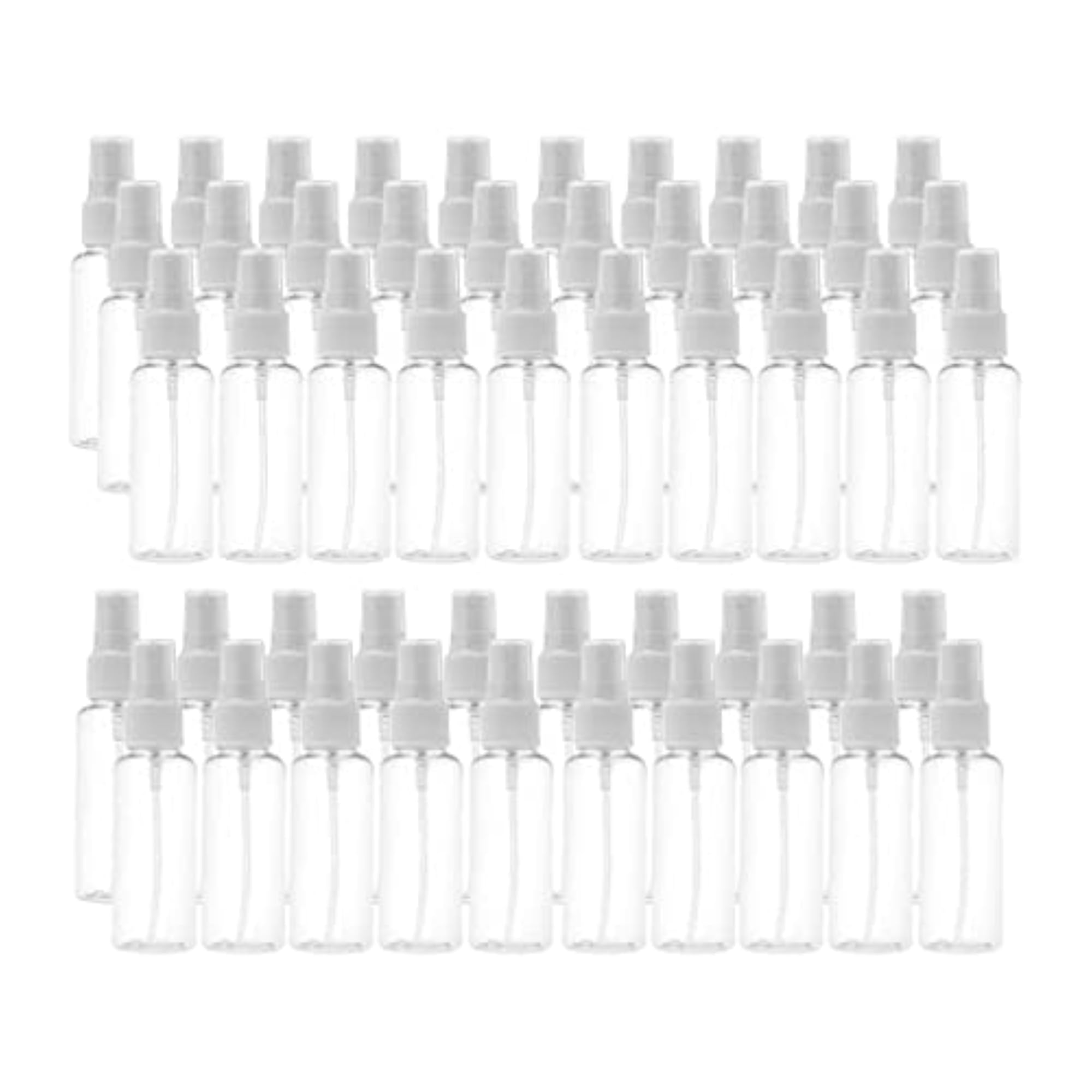50x Transparent Refillable Fine Mist Sprayer, 50ml