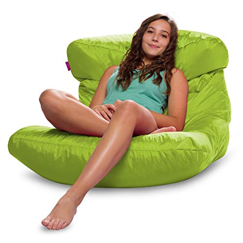Posh Creations Laguna Lounger Teens, Kids And Adults For Bedrooms And Dorm Rooms, Large Bean Bag Chair, Soft Nylon-Lime #TOP23