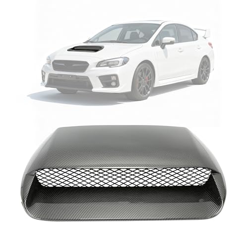 Front Hood Intake Duct- Design Change - 2015-2020 Subaru WRX & WRX STI 2 ALMULOO Front Hood Scoop Compatible with 2015-2021 Subaru WRX/WRX STI,W/mesh Grill,Air Intake Scoop Cover,Carbon Fiber Style