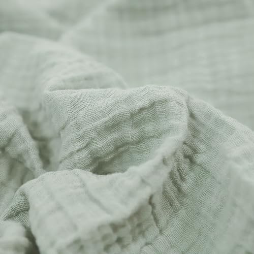 Image of Little Unicorn Muslin Swaddle Blanket for Newborns & Infants | Soft & Breathable Fabric | Baby Blanket for Swaddling, Nursing, Shower Gifts (White Sage)