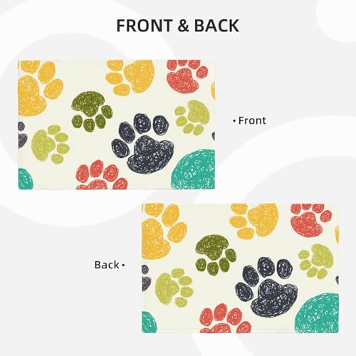 Sets de table en lin patte de chien napperons haut de gamme - 4