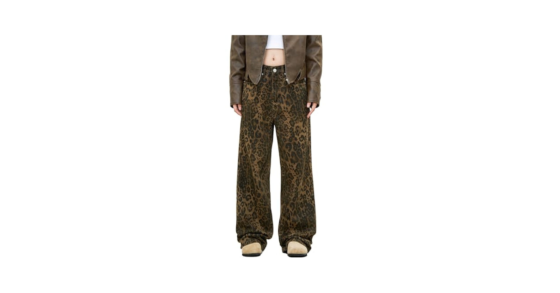 Ordes ♥ LEOPARD STRAIGHT PANTS /追跡付 ORDES】LEOPARD STRAIGHT PANTS ☆ジェニー着用☆ 追跡付 (Ordes