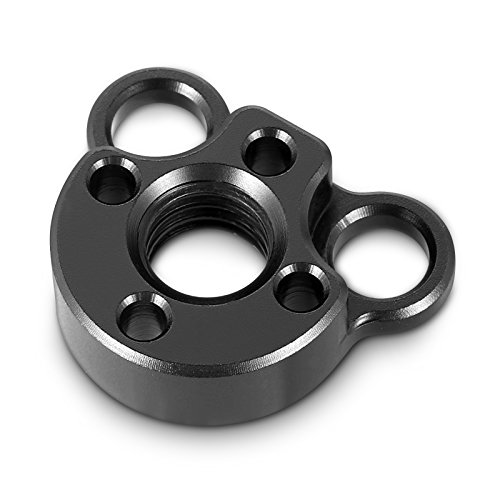 SMALLRIG Mini Plate Locating Pins Hole to 1/4" Threaded Holes Adapter for DSLR