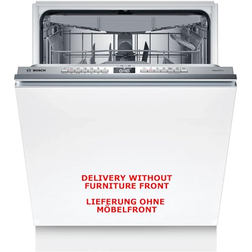 Bosch SBV4ECX28E, Serie 4, Lavavajillas inteligente totalmente integrado, 60 cm, XXL lavavajillas, cajón para cubiertos, fabricado en Alemania, especialmente silencioso, SpeedPerfect+, secado extra,