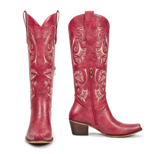 Image of wetkiss Women's Knee High Cowboy Boots