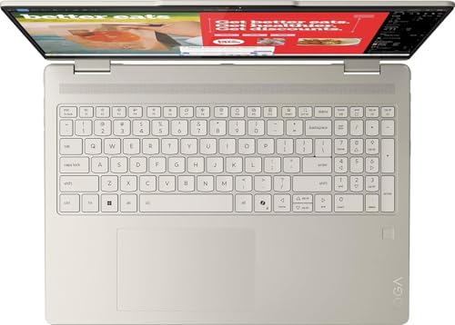 Image of Lenovo Yoga 7 2-in-1 Laptop 16 inch 2K Touchscreen, AMD Ryzen AI 5 340 Up to 4.8GHz, AMD Radeon 840M, 16GB LPDDR5X, 1TB SSD, WiFi 7, Backlit KB, Fingerprint, Windows 11 Pro W /BWE Accessorie