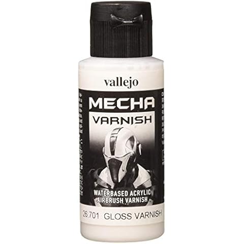 Vallejo AV Mecha Acryl-Farbe für Airbrush, Gloss Varnish, 60 ml Cover