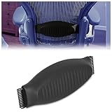 ECOTRIC Lumbar Support Pad Compatible with Herman Miller Classic Aeron Chair Size B, Home Office Seating Support Pad - Graphite/Black