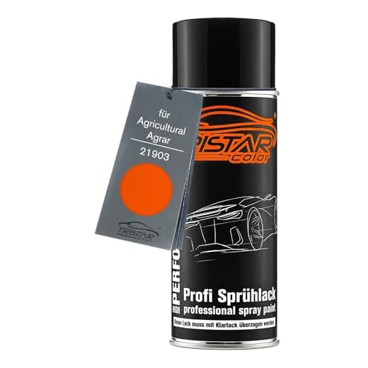 TRISTARcolor Pintura automotriz Bote de spray para Agricultural/Agrar 21903 WD 2000 Oranje Pintura base aerosol 400 ml