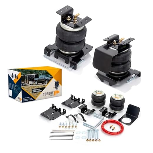 TORQUE Airbag Air Bag Suspension Kit for 2001-2010 Chevy Silverado GMC Sierra 2500HD 3500HD 2500 3500 Heavy Duty, Rear Helper Bag Spring Towing 5000 lbs (Replaces Firestone Ride Rite 2250) (TR2250)