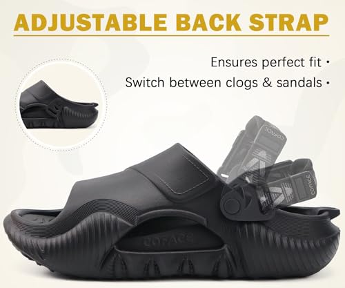 Image of COFACE Mens Orthotic Clogs Orthopedic Mules for Men Recovery Sandals Man Plantar Fasciitis Summer Casual Size 7-15