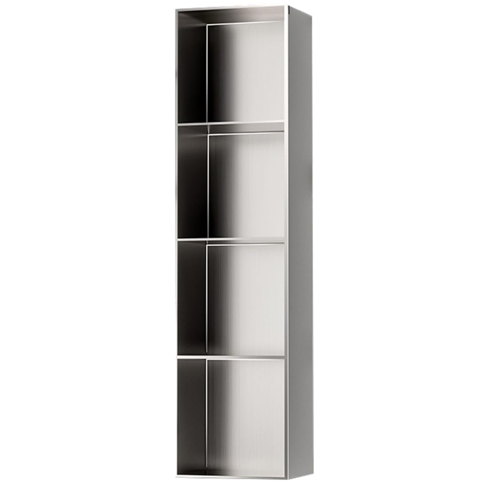 QUSYZD Stainless Steel Shower Niche, Multi-Level Recessed Toiletry Storage Shelf for Bathroom Kitchen Bedroom Living Room, Easy Installation,Red-28x90x12.5cm/0.91,Red-28x120x12.5cm/0.91x3.93x0.41ft