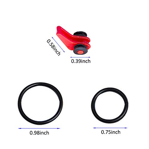 LAIBOREC Fishing Hooks Keeper, 15 Sets Fishing Lure Bait Holder with 2 Different Sizes Elastic Rubber O-rings - Image 3