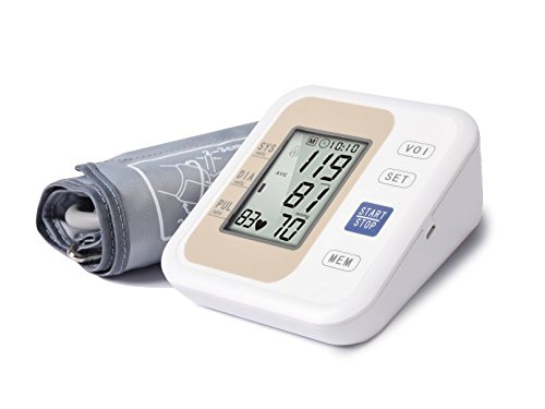 QAWACHH Electric Blood Pressure Monitor Digital Arm Style Heart Beat Meter Machine(with English Voice) 2