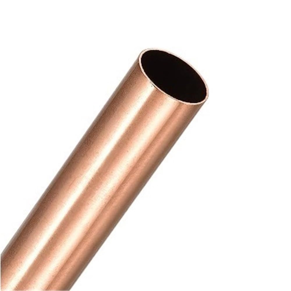 Tubi di rame rosso for riparazioni domestiche, tubi cavi dritti lunghi 0,5 m for lavori artigianali fai da te industriali 1 pezz0(10MM*500MM*2MM)