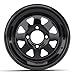 GTW Gloss Black Spoked Steel Golf Cart Wheel | 12x7 | 2:5 Offset| 4x101.6mm Bolt Pattern