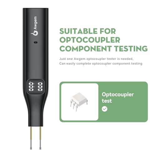 Image of Optocoupler Tester, Multi-Function Transistor Tester with LED Display, Automatic Transistor /optocoupler Tester, Portable Optocoupler Test Tool for Electronics Repair.