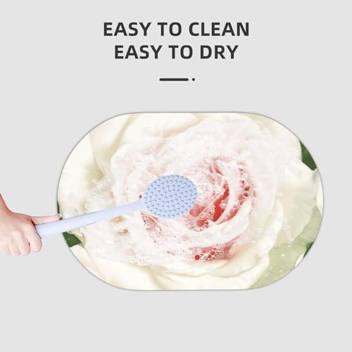 Tapis de bain absorbant rose à fleurs pour décorer la douche - 7