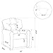 The Crew Furniture Traditional Kids Recliner, Toddler Ages 1-5 Years, Pu Faux Leather, Hot Pink