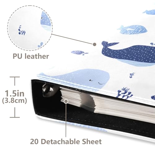 Álbumes de Fotos Autoadhesivos DIY, Álbum de Cuero PU con Tapa Dura para Scrapbooking, 40 Páginas, Ideal para Bodas, Viajes, Escuela y Familia miniatura 4