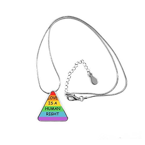 Bijoux LGBT collier transgenre et bisexuel avec chaîne en maille robuste