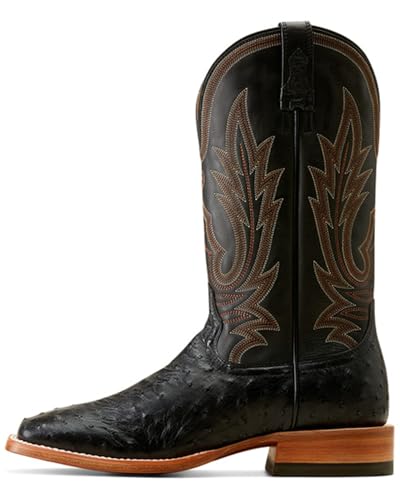ARIAT Men's Showboat Exotic Ostrich Western Boot Square Toe - 10047084 13 EE US2