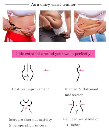 GainKee Clip and Zip Waist Trainer Corset Women Neoprene Worked Out Sweat Vest Body Shaper4