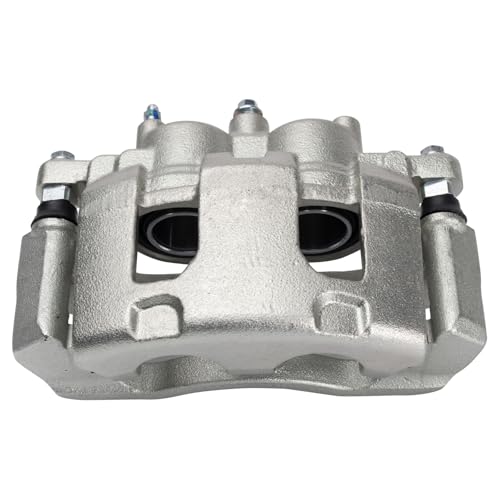 Image of TRQ Front Right Brake Caliper w /Bracket Passenger Side | For 2006-2011 Buick Lucerne 2006-2013 Chevrolet Impala 2006-2007 Monte Carlo