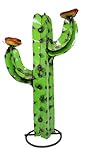 Evron International Rusty Metal Yard Art Saguaro Cactus Sculpture with Flower Yard Decor M001 Garden Decoration for Home Office or Wedding