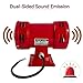 AeKeatDa Raid Siren,110V Siren Alarm 150db 60HZ,Industry Electric Motor Driven Siren,Super Loud Siren Alarm for Home and Outdoor Siren