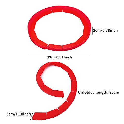 image for JANEMO Pie Crust Protector Shield,Fit 8-12 Inch Pies Adjustable Silico